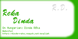 reka dinda business card